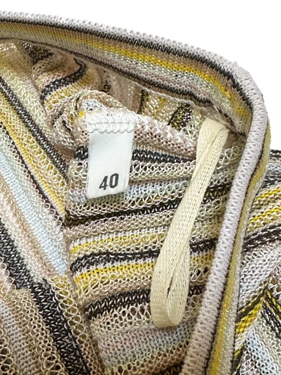 M Missoni Pastel Rainbow Signature Stripe Classic Knit Midi Skirt Made in Italy - Picture 9 of 13